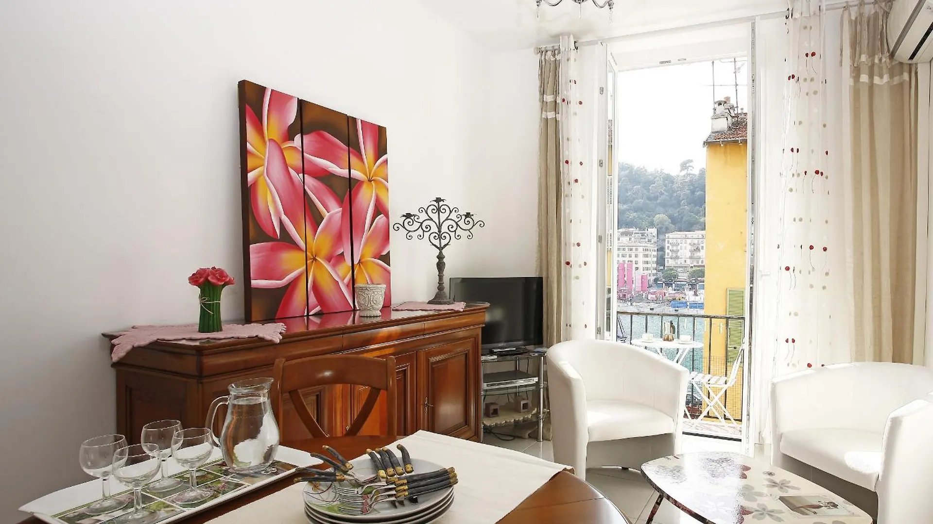 Aigue-Marine - Superbe Appartement Vue Mer 4 Personnes Au Port De Nizza 0*,